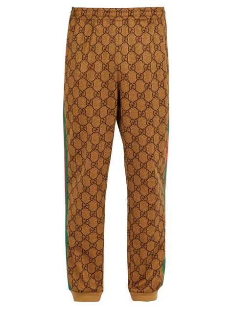 gucci print trousers|Gucci sweatpants men's.